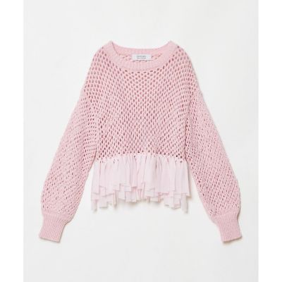 【ＬＯＵＬＯＵ　ＷＩＬＬＯＵＧＨＢＹ】シフォンパピエメッシュプルオーバー