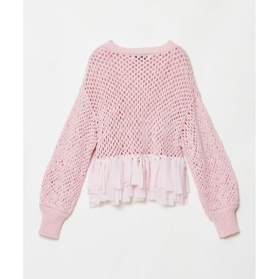 【ＬＯＵＬＯＵ　ＷＩＬＬＯＵＧＨＢＹ】シフォンパピエメッシュプルオーバー