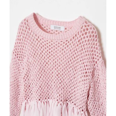 【ＬＯＵＬＯＵ　ＷＩＬＬＯＵＧＨＢＹ】シフォンパピエメッシュプルオーバー