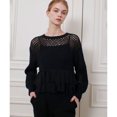 【ＬＯＵＬＯＵ　ＷＩＬＬＯＵＧＨＢＹ】シフォンパピエメッシュプルオーバー
