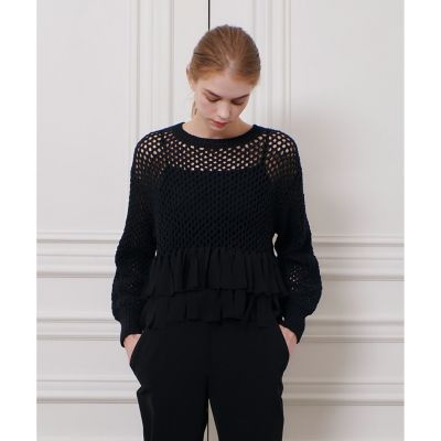 【ＬＯＵＬＯＵ　ＷＩＬＬＯＵＧＨＢＹ】シフォンパピエメッシュプルオーバー