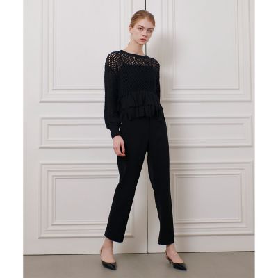LOULOU WILLOUGHBY】シフォンパピエメッシュプルオーバー