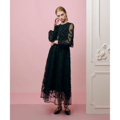 LOULOU WILLOUGHBY】ドットフラワーブラウス ◇デシンドットフレア