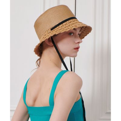 LOULOU WILLOUGHBY】スカラップブリムバケットハット