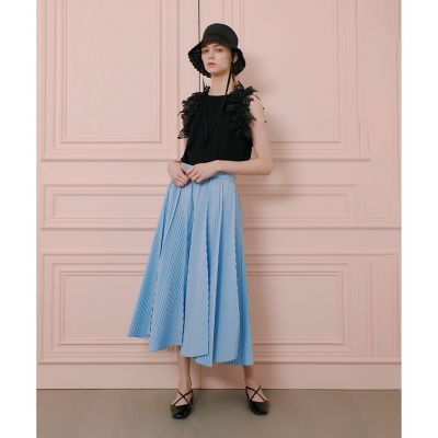 LOULOU WILLOUGHBY】スカラップブリムバケットハット