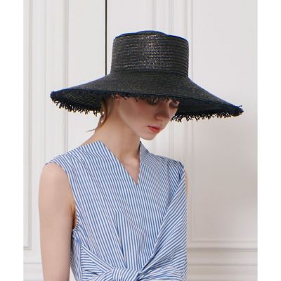 【ＬＯＵＬＯＵ　ＷＩＬＬＯＵＧＨＢＹ】フリンジブリムストローハット