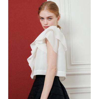 LOULOU WILLOUGHBY】オーガンジーフリル