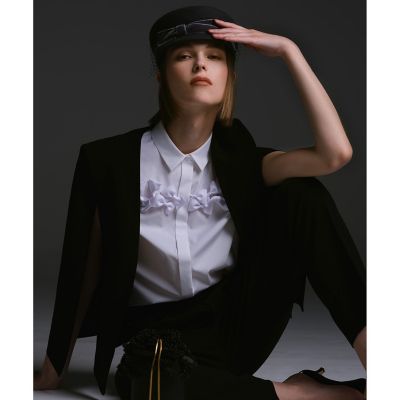 allureville (Women)/アルアバイル 【LOULOU WILLOUGHBY】リトルブラックケープジャケット 97ブラック コート・ジャケット【三越伊勢丹/公式】