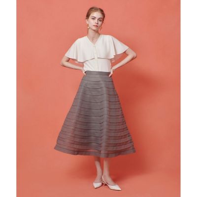 【ＬＯＵＬＯＵ　ＷＩＬＬＯＵＧＨＢＹ】ダブルラッセルステッチスカート