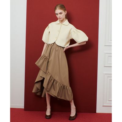 LOULOU WILLOUGHBY】レイヤーアシンメトリースカート