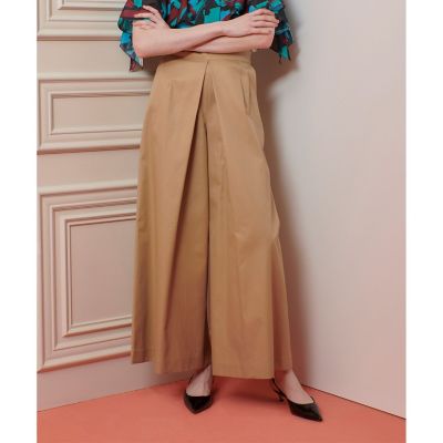 ＜allureville (Women)＞【ＬＯＵＬＯＵ　ＷＩＬＬＯＵＧＨＢＹ】ギャバタックワイドパンツ