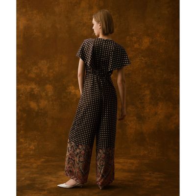 LOULOU WILLOUGHBY】ペイズリードットオールインワン