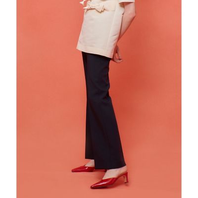 LOULOU WILLOUGHBY】ダブルクロスフレアパンツ