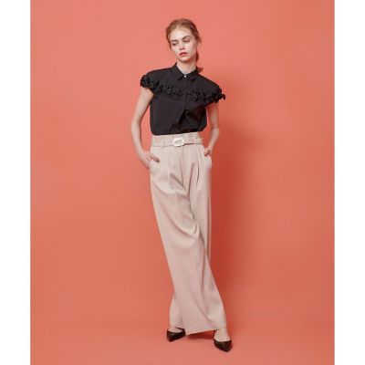 LOULOU WILLOUGHBY】ビジューバックルパンツ
