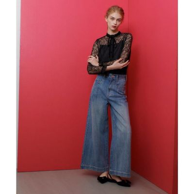 ◇【ＬＯＵＬＯＵ　ＷＩＬＬＯＵＧＨＢＹ】デニムバギーパンツ