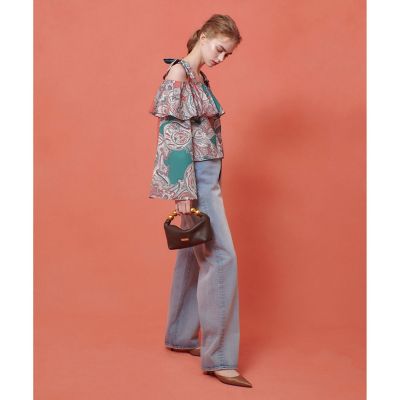 LOULOU WILLOUGHBY】RATTIペイズリーオフショル 