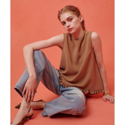 【ＬＯＵＬＯＵ　ＷＩＬＬＯＵＧＨＢＹ】パールネックレス付きフリルブラウス