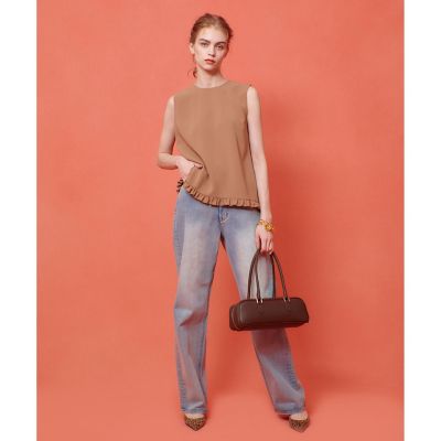 【ＬＯＵＬＯＵ　ＷＩＬＬＯＵＧＨＢＹ】パールネックレス付きフリルブラウス
