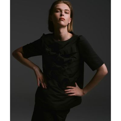 ＜allureville (Women)＞【ＬＯＵＬＯＵ　ＷＩＬＬＯＵＧＨＢＹ】ランダムリボンタフタブラウス