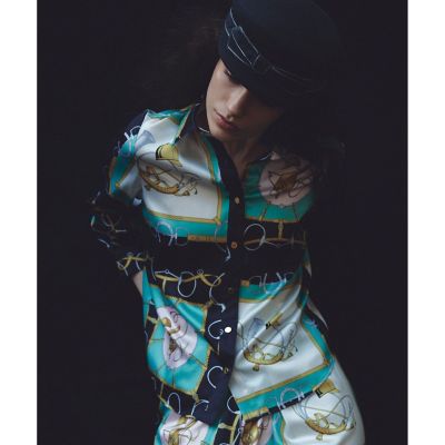 LOULOU WILLOUGHBY レーススタンドカラーシャツ セール】 【LOULOU WILLOUGHBY】レーススタンドカラーシャツ