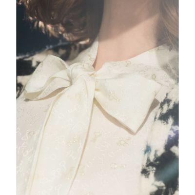 LOULOU WILLOUGHBY】KEYジャカードボウタイ 