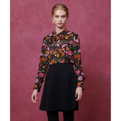 LOULOU WILLOUGHBY】シンメトリーフラワーリボン