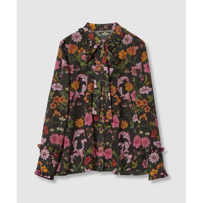 LOULOU WILLOUGHBY】シンメトリーフラワーリボン