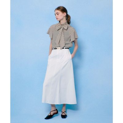 ◇　【ＬＯＵＬＯＵ　ＷＩＬＬＯＵＧＨＢＹ】デシンドットフレアスリーブブラウス
