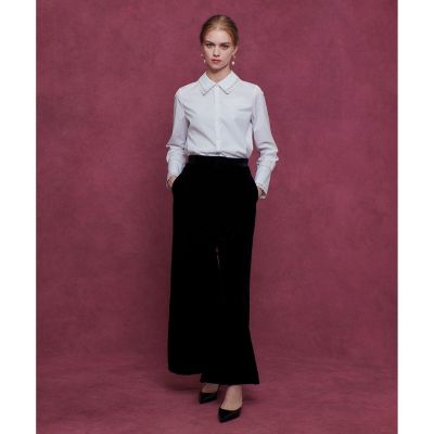 LOULOU WILLOUGHBY】レーストリミングシャツ