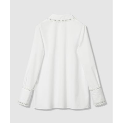 LOULOU WILLOUGHBY】レーストリミングシャツ