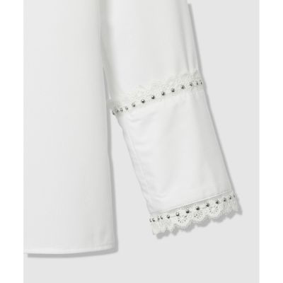 LOULOU WILLOUGHBY】レーストリミングシャツ