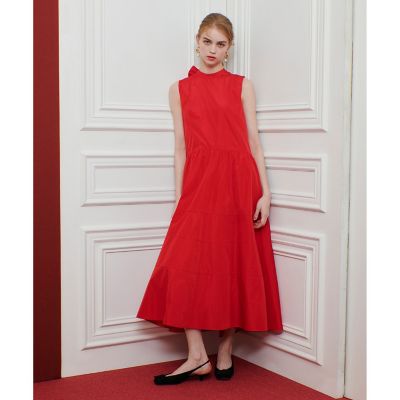 allureville (Women)/アルアバイル【LOULOU WILLOUGHBY】バックリボンタフタワンピース 43レッド ワンピース・ドレス【三越伊勢丹/公式】