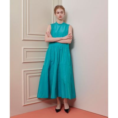 LOULOU WILLOUGHBY】バックリボンタフタワンピース