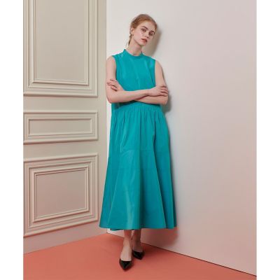 LOULOU WILLOUGHBY】バックリボンタフタワンピース