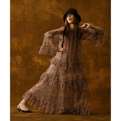 LOULOU WILLOUGHBY】フロッキードットレース