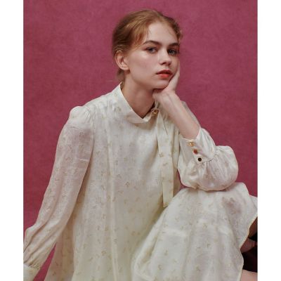 allureville (Women)/アルアバイル【LOULOU WILLOUGHBY】KEYジャカードフレアワンピース 02オフホワイト ワンピース・ドレス【三越伊勢丹/公式】