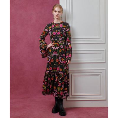 LOULOU WILLOUGHBY】シンメトリーフラワープリント