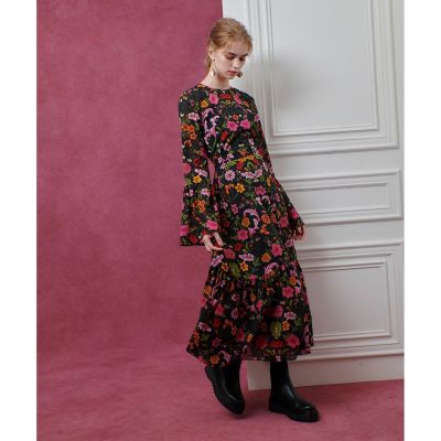 LOULOU WILLOUGHBY】シンメトリーフラワープリント