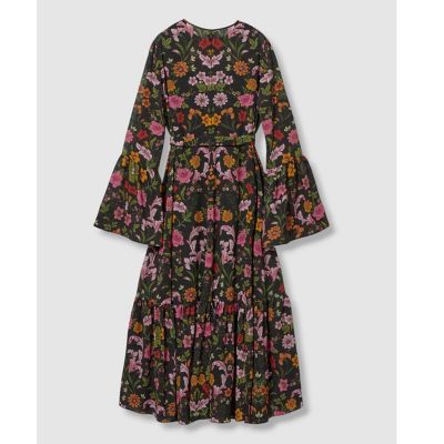 LOULOU WILLOUGHBY】シンメトリーフラワープリント