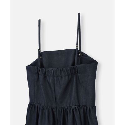 ◇【LOULOU WILLOUGHBY】シャンブレーベアワンピース