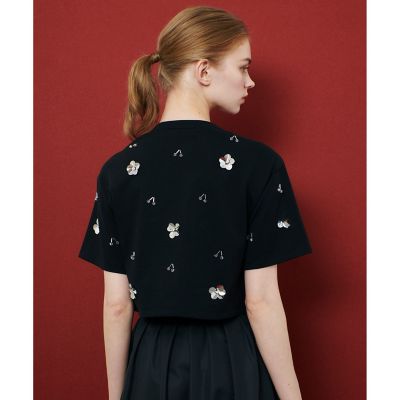LOULOU WILLOUGHBY】スパンコールTシャツ