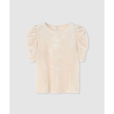 LOULOU WILLOUGHBY】ベロア半袖プルオーバー