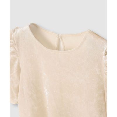 LOULOU WILLOUGHBY】ベロア半袖プルオーバー