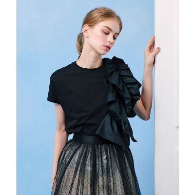 【ＬＯＵＬＯＵ　ＷＩＬＬＯＵＧＨＢＹ】ギャザーレイヤーＴシャツ