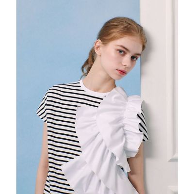 【ＬＯＵＬＯＵ　ＷＩＬＬＯＵＧＨＢＹ】ギャザーレイヤーＴシャツ