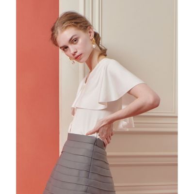 【ＬＯＵＬＯＵ　ＷＩＬＬＯＵＧＨＢＹ】メタリックヤーンケーププルオーバー
