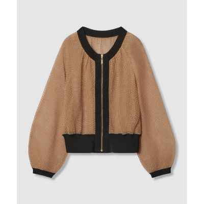 LOULOU WILLOUGHBY】柄編みニットブルゾン