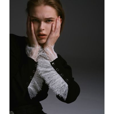 ＜allureville (Women)＞【ＬＯＵＬＯＵ　ＷＩＬＬＯＵＧＨＢＹ】スリーブヘムレースプルオーバー