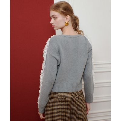 LOULOU WILLOUGHBY】ショルダーレースボタンプル