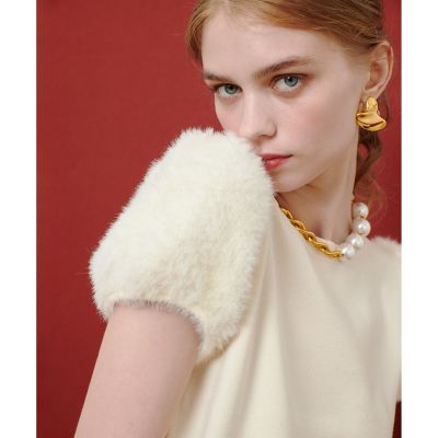 ＜allureville (Women)＞ＷＥＢ限定【ＬＯＵＬＯＵ　ＷＩＬＬＯＵＧＨＢＹ】フェザースリーブプルオーバー